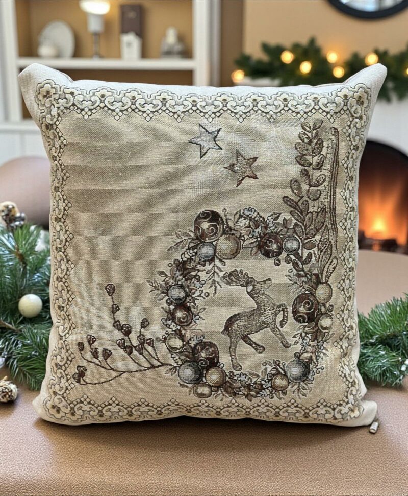 ΧΡΙΣΤΟΥΓΕΝΝΙΑΤΙΚΗ ΜΑΞΙΛΑΡΟΘΗΚΗ TINSEL DE ΧΡΥΣΑΦΙ 45Χ45 LINEAHOME 4894007