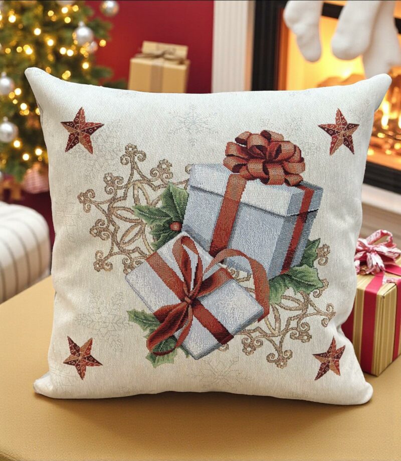 ΧΡΙΣΤΟΥΓΕΝΝΙΑΤΙΚΗ ΜΑΞΙΛΑΡΟΘΗΚΗ XMAS BOX 45Χ45 LINEAHOME 5436435