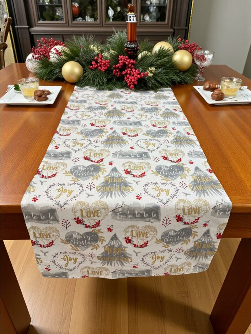 ΧΡΙΣΤΟΥΓΕΝΝΙΑΤΙΚΗ ΤΡΑΒΕΡΣΑ ΛΙΝΗ LOVE CHRISTMAS 45Χ140 LINEAHOME 4893993