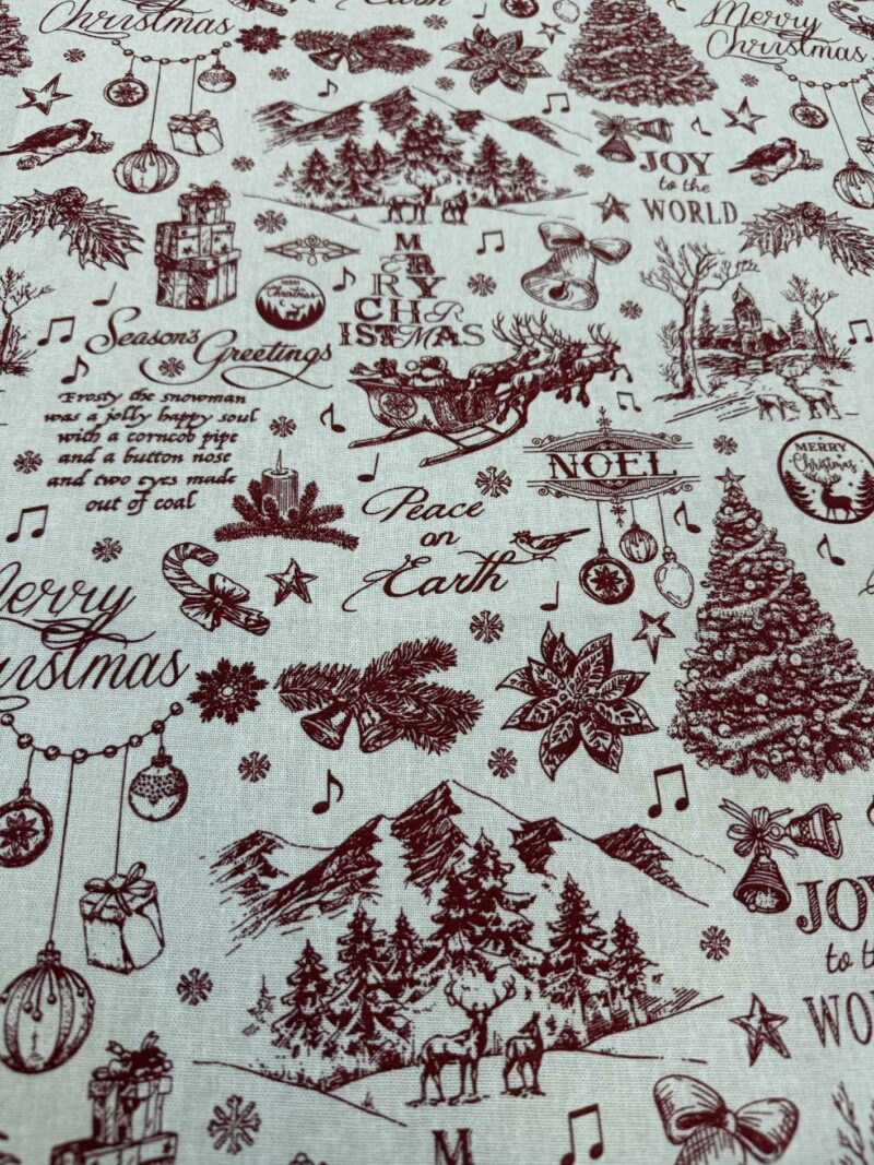 ΧΡΙΣΤΟΥΓΕΝΝΙΑΤΙΚΟ ΤΡΑΠΕΖΟΜΑΝΤΗΛΟ ΛΙΝΟ RED TREE LINEAHOME 4893998