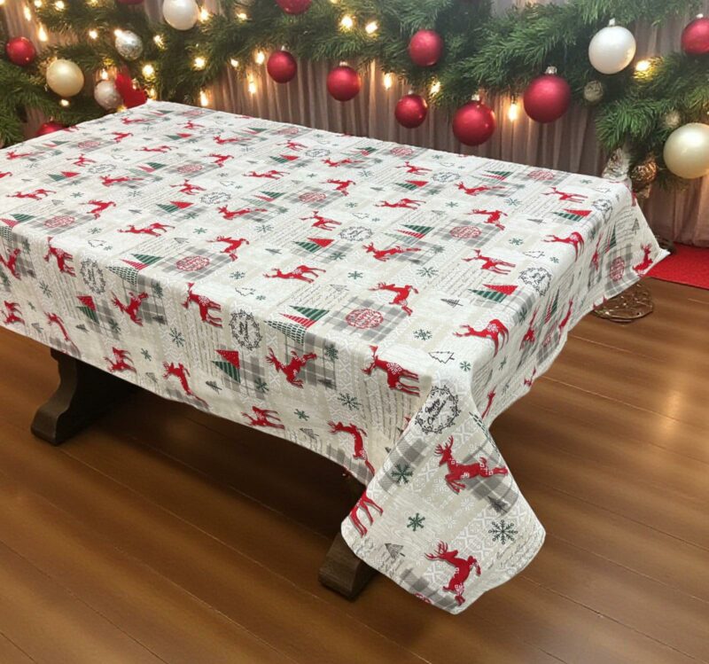 ΧΡΙΣΤΟΥΓΕΝΝΙΑΤΙΚΟ ΤΡΑΠΕΖΟΜΑΝΤΗΛΟ ΛΙΝΟ RUDOLPH LINEAHOME 6031496