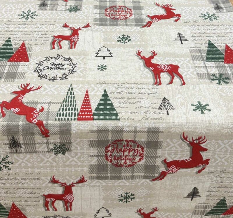 ΧΡΙΣΤΟΥΓΕΝΝΙΑΤΙΚΟ ΤΡΑΠΕΖΟΜΑΝΤΗΛΟ ΛΙΝΟ RUDOLPH LINEAHOME 4893981